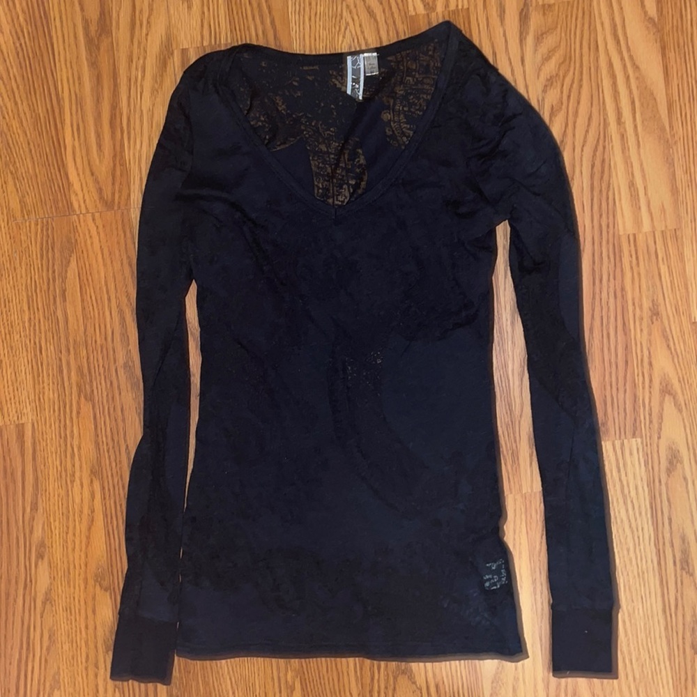 BKE Burnout Long Sleeve Tee T-Shirt